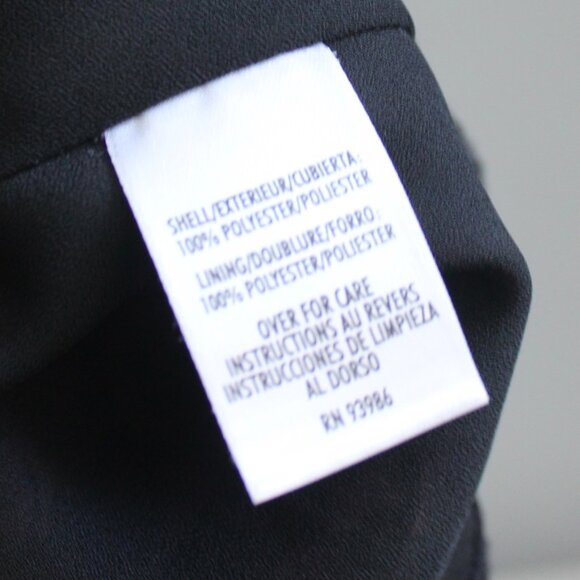 Casual Corner VTG Y2K Black & Pink A-Line Ruffle Tier Floral Midi Skirt Size 10 - Picture 6 of 6